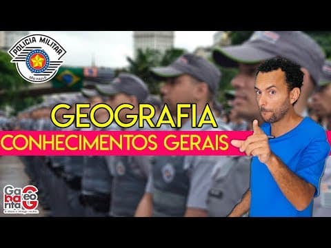 Thumbnail da aula: Concurso da PM 2023| Geografia | Hidrografia e Bacias Hidrográficas
