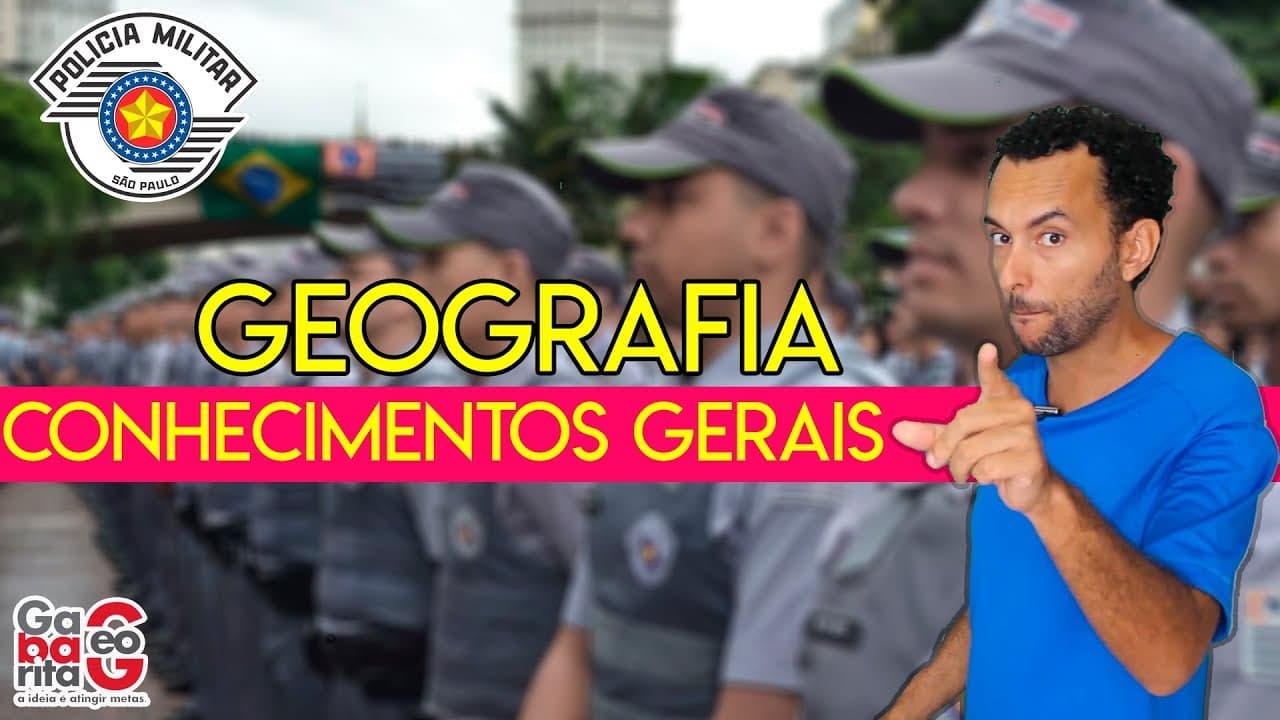 Thumbnail: Concurso da PM 2023| Geografia | Hidrografia e Bacias Hidrográficas