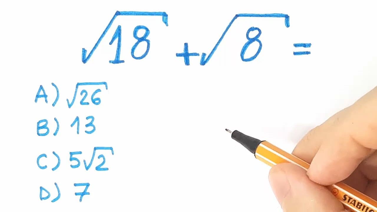 Thumbnail: 🔥 HELP MATEMÁTICA BÁSICA - Desafios - Soma de raízes quadradas #53 🔥