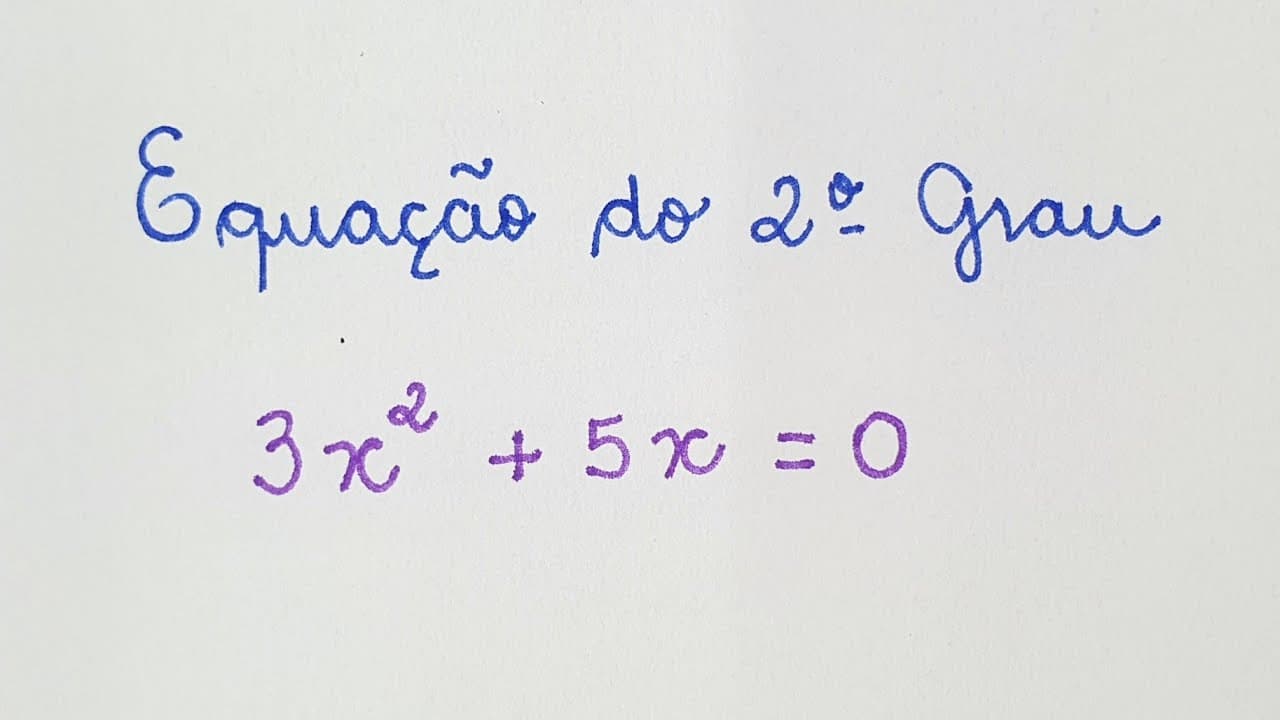 Thumbnail: ❎ Equação do 2º Grau Incompleta - Professora Angela Matemática