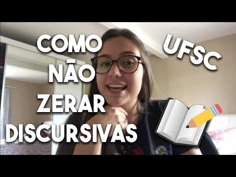 Thumbnail da aula: Como Fazer as Discursivas da UFSC