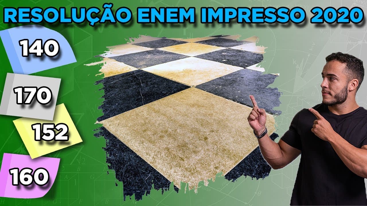 Thumbnail: 🔵 Questão 140  - Caderno Azul | Geometria Plana | MATEMÁTICA ENEM 2020