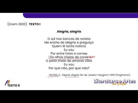 Thumbnail da aula: ENEM 2023 - Séculos XX e XXI | Alegria, alegria O sol nas bancas de revista...