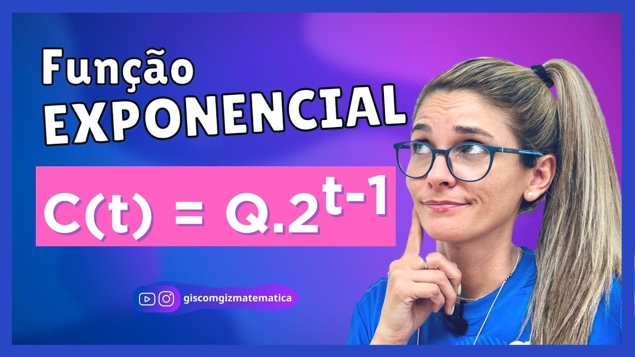 Thumbnail: FUNÇÃO EXPONENCIAL - EXERCÍCIOS CONTEXTUALIZADOS