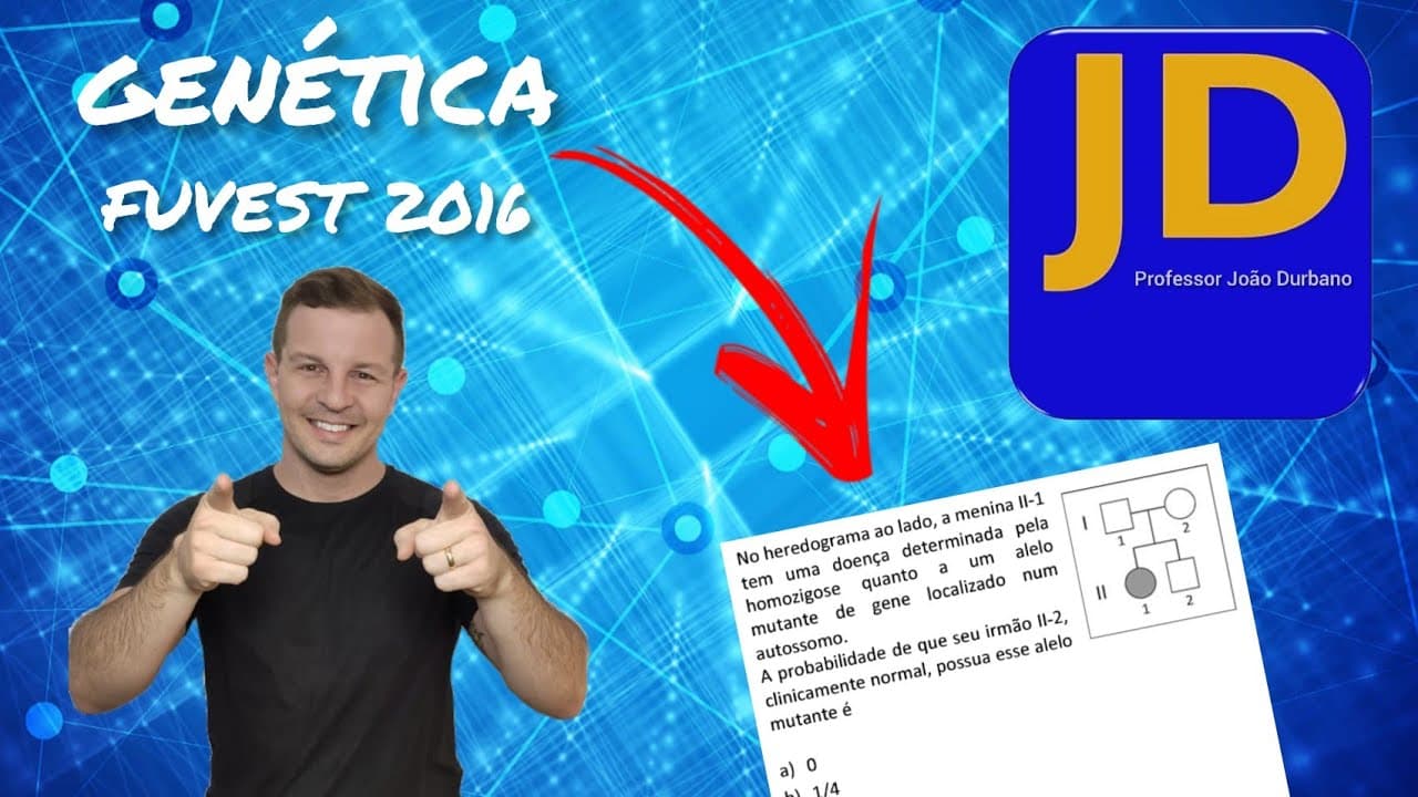 Thumbnail: FUVEST (2016) - Biologia - genética (heredograma)
