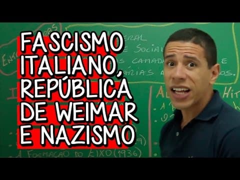 Thumbnail da aula: A ASCENSÃO DO TOTALITARISMO: NAZI-FASCISMO | HISTÓRIA | DESCOMPLICA