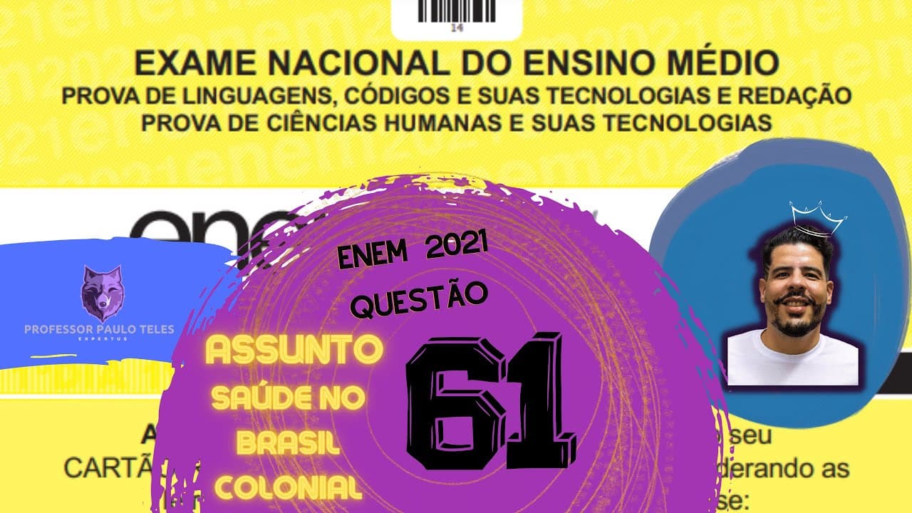 Thumbnail: Resolução Enem 2021 - Humanas Questão 61