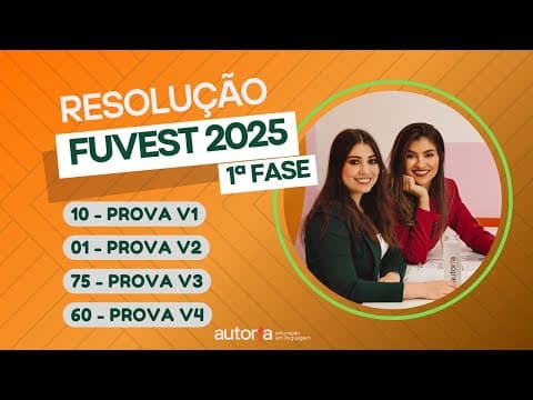 Thumbnail da aula: Resolução FUVEST 2025 - Autoria Linguagem - Questão 10 | Linguagens, prova V1
