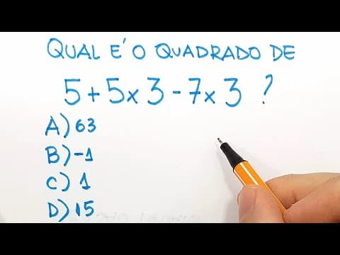 Thumbnail da aula: 🔥 HELP MATEMÁTICA BÁSICA - Desafios - Expressão Numérica #20 🔥