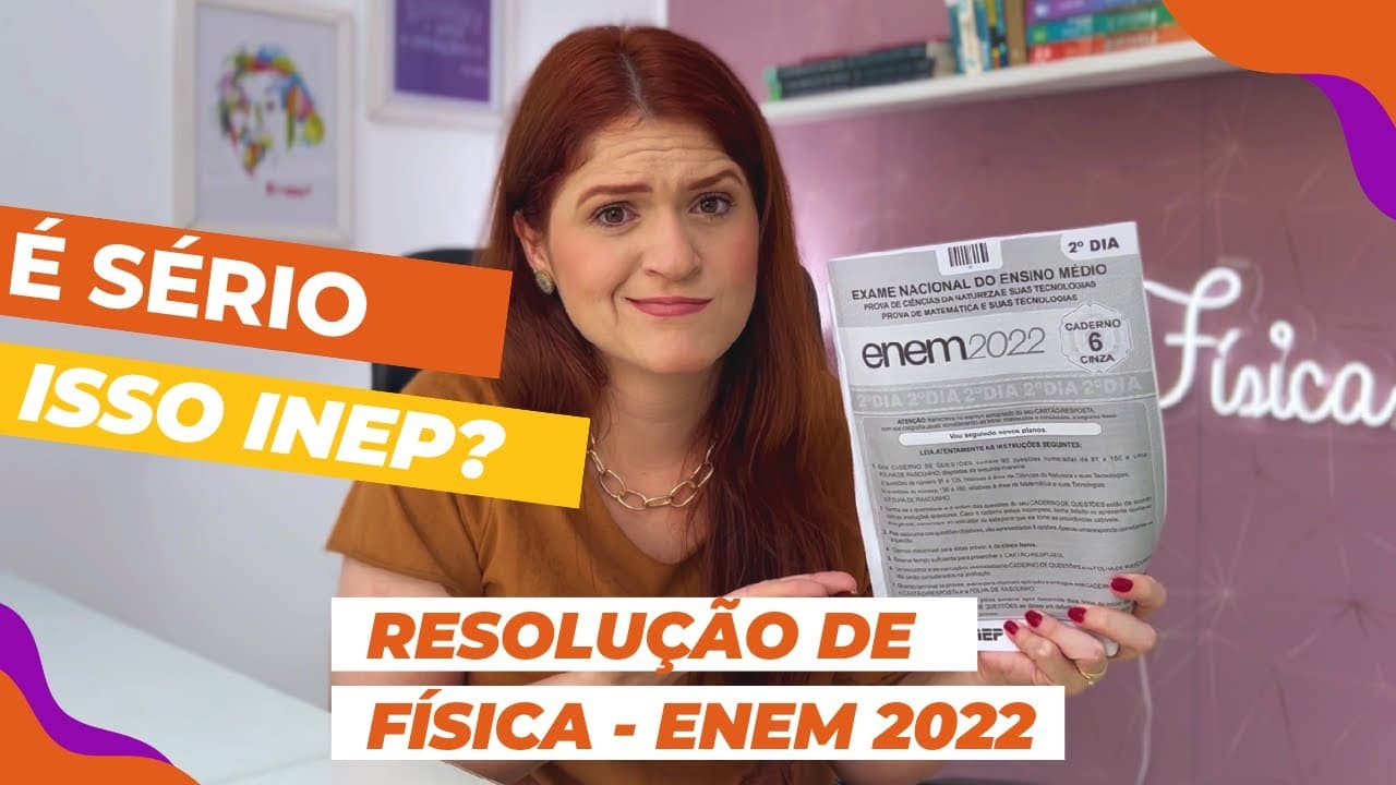 Thumbnail: Questão de física ENEM 2022 - O sinal sonoro oriundo da queda de um grande bloco de gelo uma geleira
