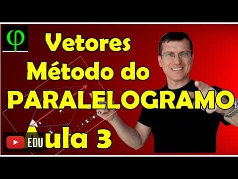 Thumbnail da aula: Soma de Vetores - Método do PARALELOGRAMO - VETORES - Aula 3 - Prof.  Marcelo Boaro