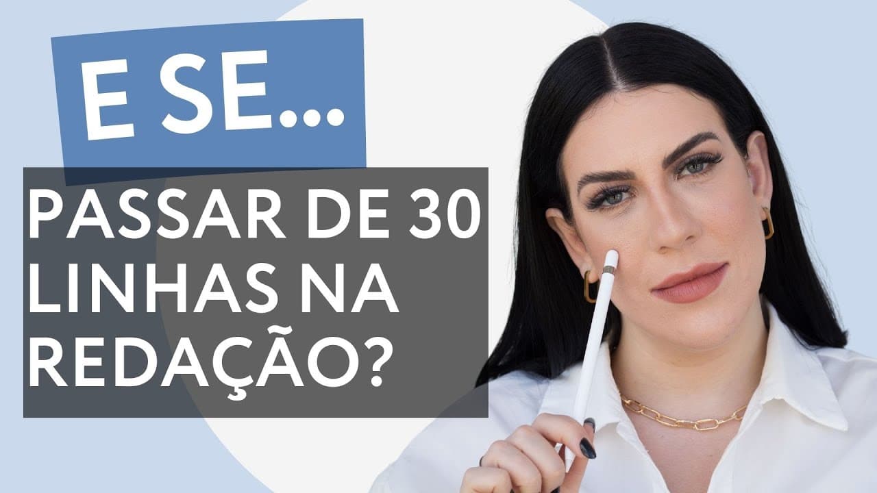 Thumbnail: POSSO FAZER 31 LINHAS NA REDAÇÃO? Tira dúvidas #2