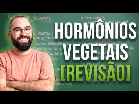 Thumbnail da aula: Hormônios vegetais [REVISÃO] - Módulo 5: Botânica