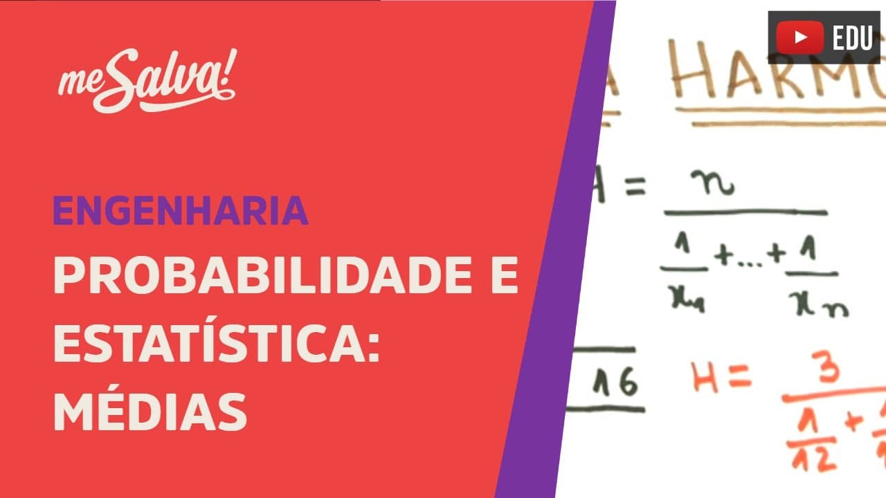 Thumbnail: Me Salva! INEST03 - Médias - Probabilidade e Estatística