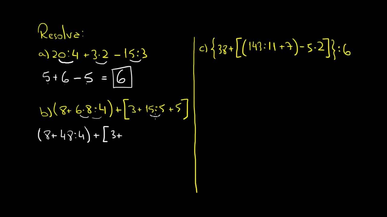 Thumbnail: Expressões Numéricas com Números Inteiros | Matemática Rio