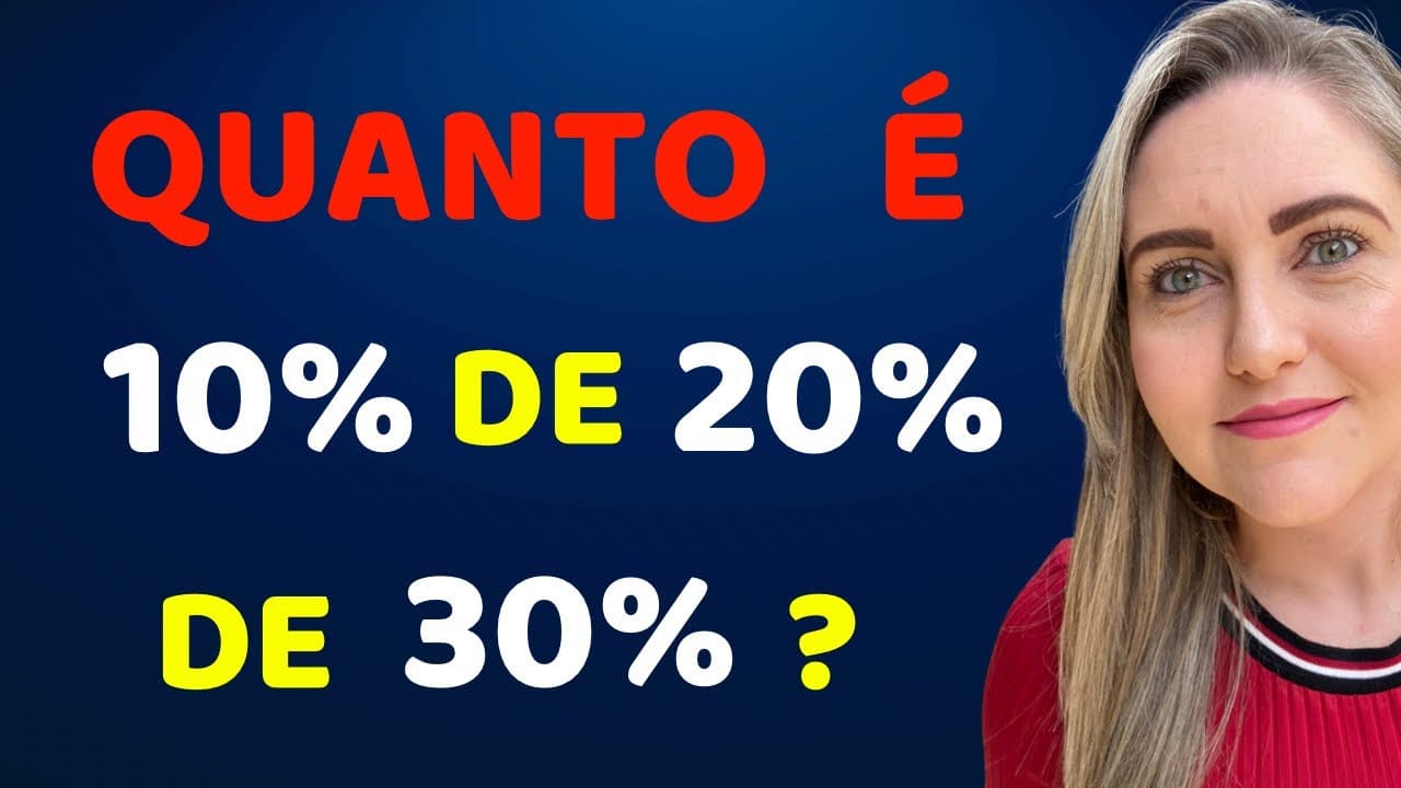 Thumbnail: 🤯PORCENTAGEM DE PORCENTAGEM DE PORCENTAGEM !! Matemática básica todo dia.📚🚀