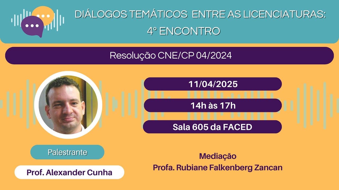 Thumbnail: Diálogos Temáticos entre as Licenciaturas - 4o Encontro