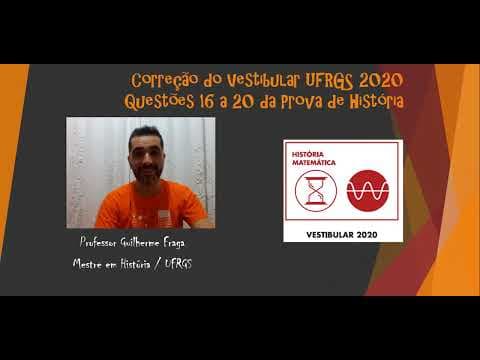 Thumbnail da aula: Correção do Vestibular UFRGS 2020 - Questões 16 a 20 da Prova de História