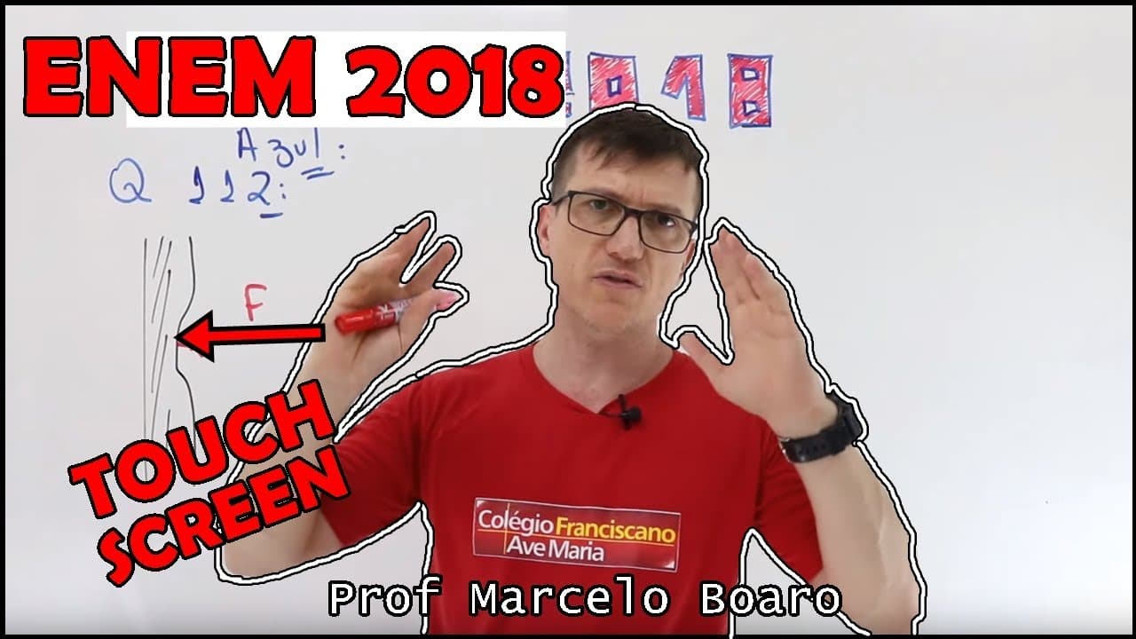 Thumbnail: Como funciona o TOUCH SCREEN (Tela Sensível ao toque de um celular)? ENEM 2018 FÍSICA ELETRICIDADE
