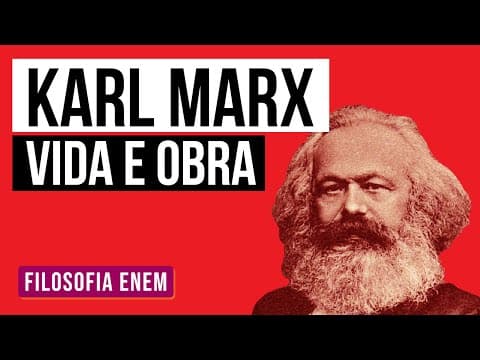 Thumbnail da aula: KARL MARX: vida e obra | Sociologia para o Enem | Fábio Luís Pereira