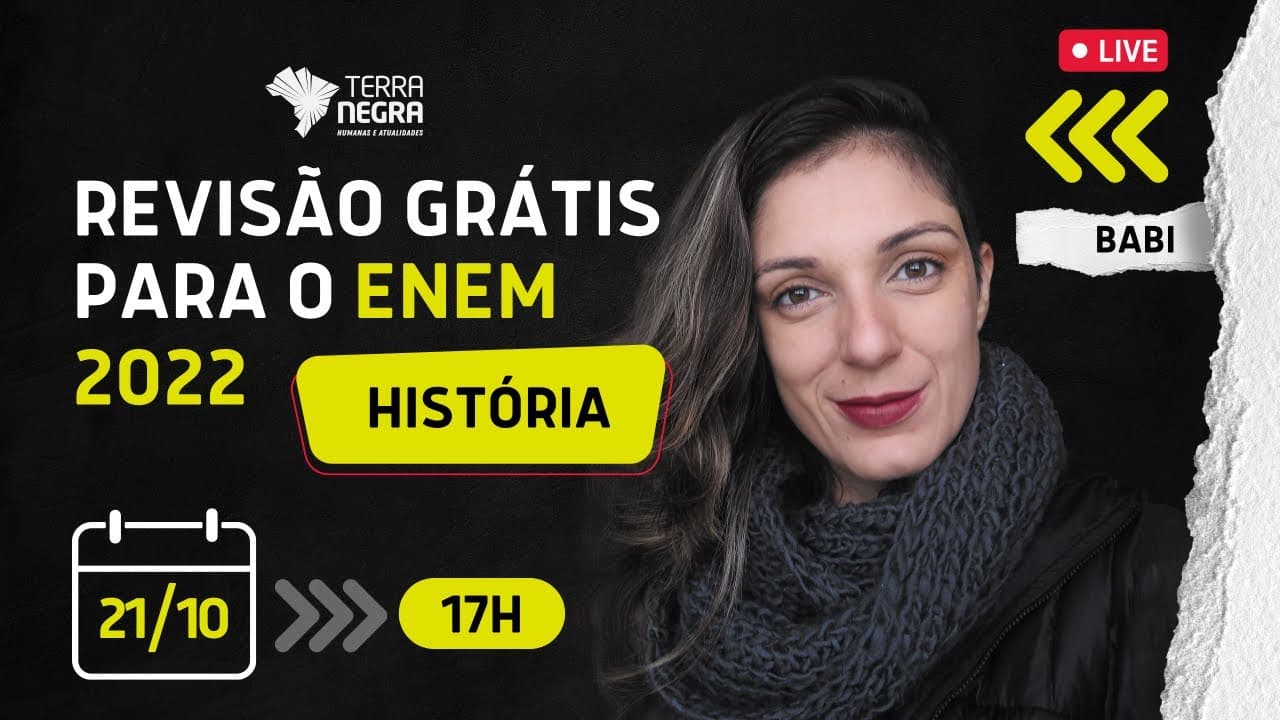 Thumbnail: Revisões ENEM 2022 - História