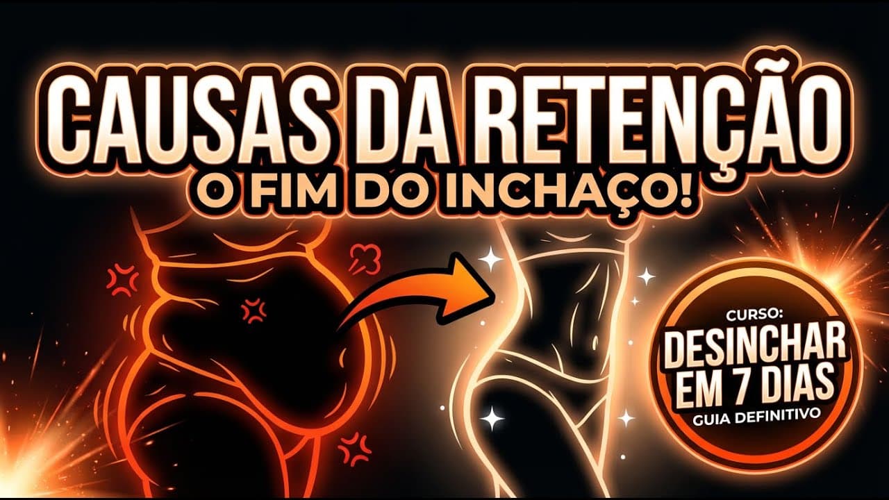Thumbnail: Causas Comuns da Retenção | Desinchar em 7 Dias: O Guia Definitivo Contra Retenção e Inchaço