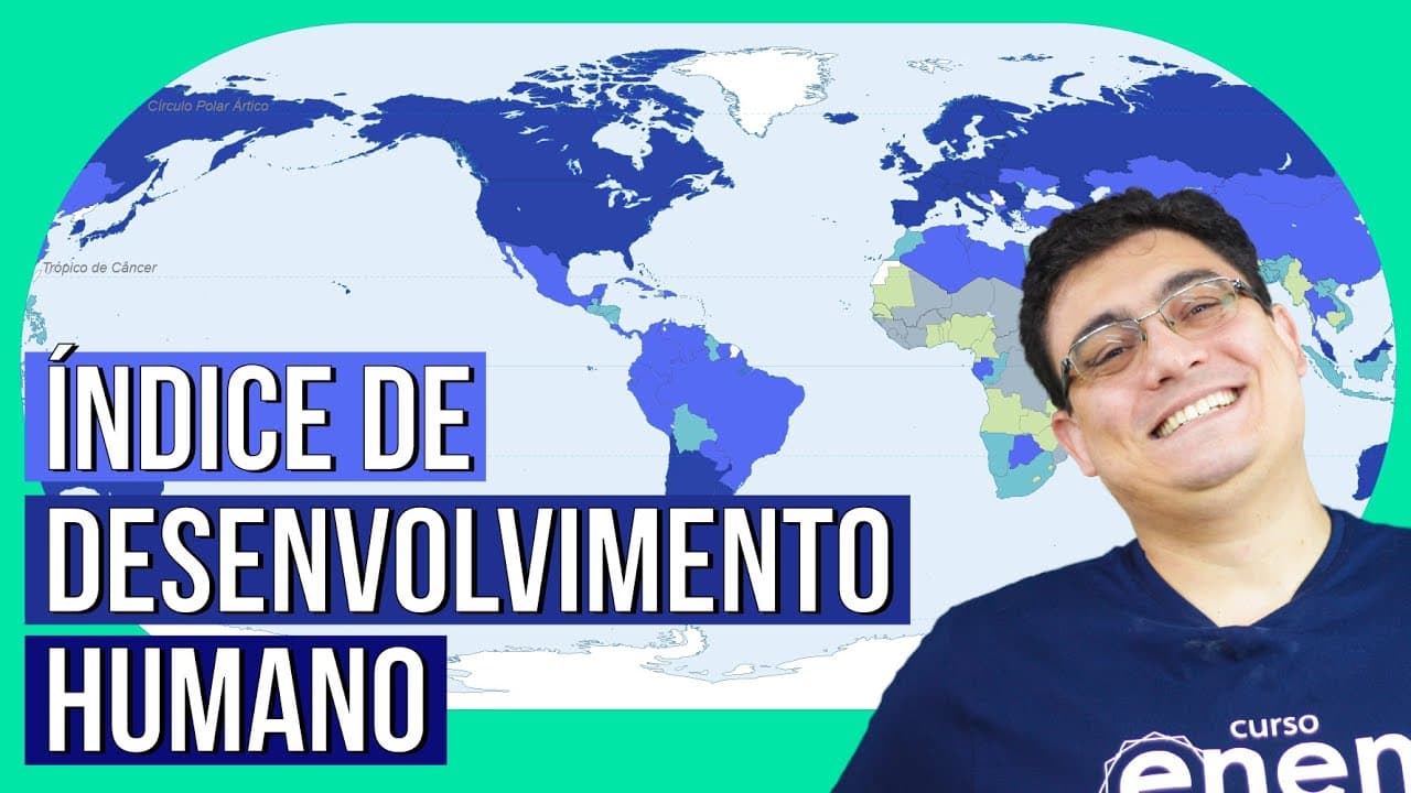 Thumbnail: IDH E QUALIDADE DE VIDA NO BRASIL | Resumo de Geografia para o Enem