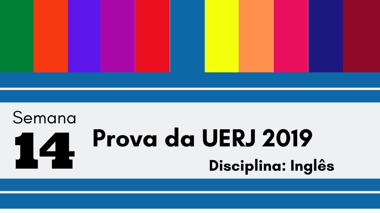 Thumbnail: Inglês - Semana 14: Prova da UERJ 2019