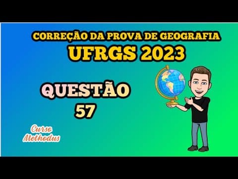 Thumbnail da aula: 57 de 2023 da prova de Geografia da UFRGS - A área em destaque no território brasileiro é denominada