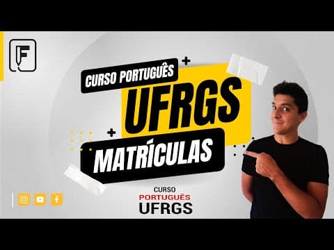 Thumbnail da aula: Método G.A.U. Curso Português UFRGS - Prof. Felipe Pereira
