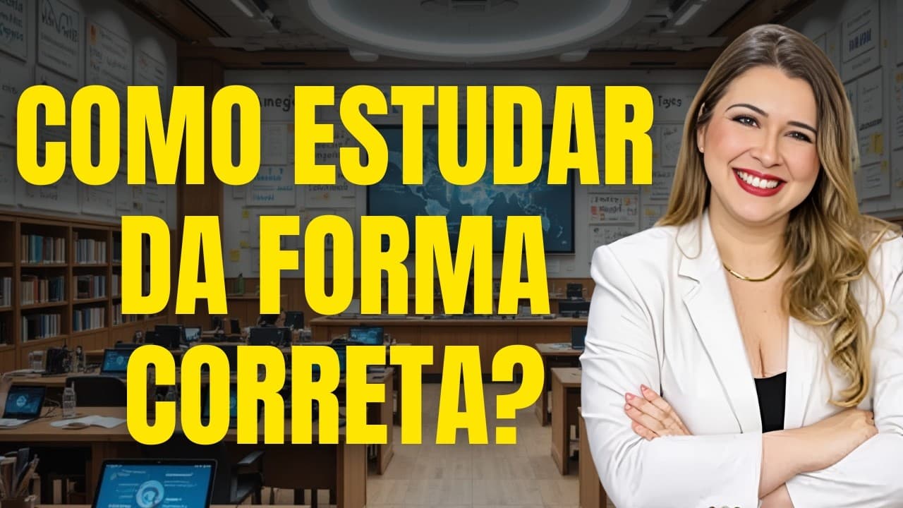 Thumbnail: APRENDA A ESTUDAR DA MANEIRA CORRETA! - Professora Pamba