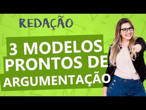 Thumbnail da aula: 3 MODELOS PRONTOS PARA DESENVOLVIMENTO DA REDAÇÃO - Aula 8 - Profa. Pamba - Redação