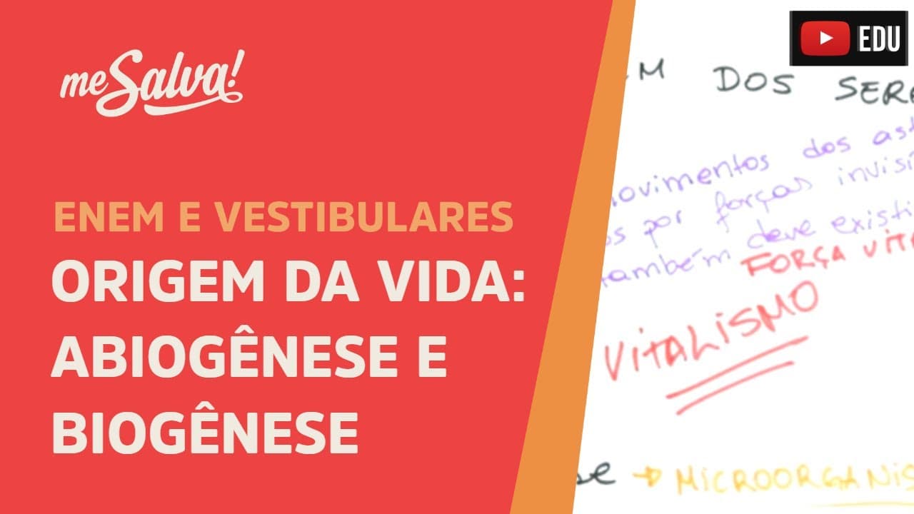 Thumbnail: Me Salva! OV01 - Primeiras hipóteses (abiogênese e biogênese)
