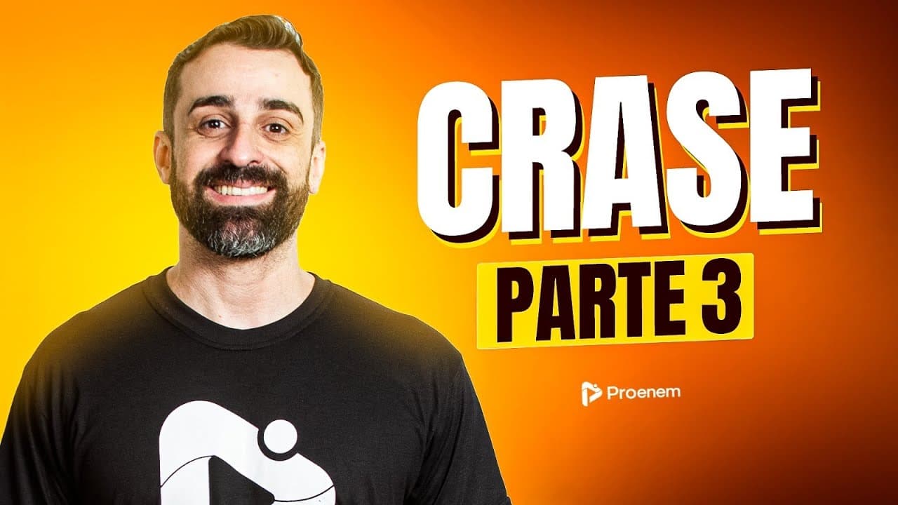 Thumbnail: Você sabia que a crase pode ser opcional? Descubra os casos | Proenem