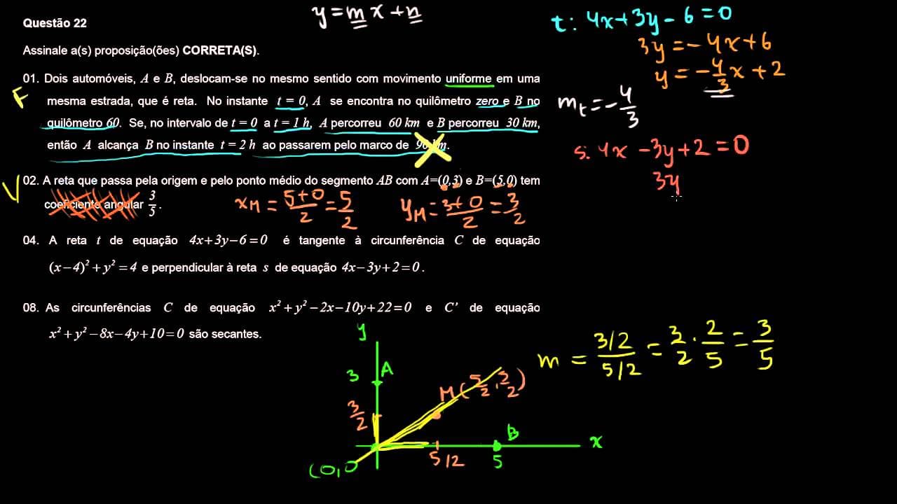 Thumbnail: Resolução UFSC 2011 questão 22
