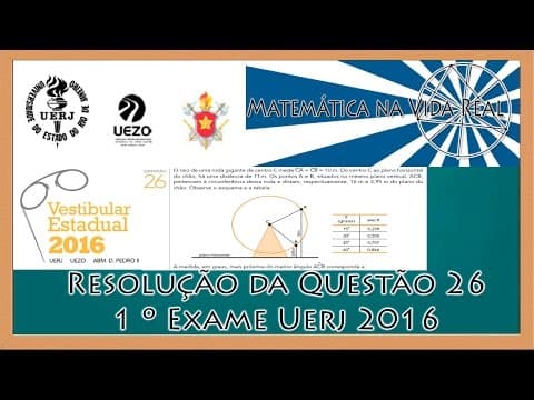 Thumbnail da aula: Resolução Questão 26 - 1º Exame de Qualificação Uerj 2016