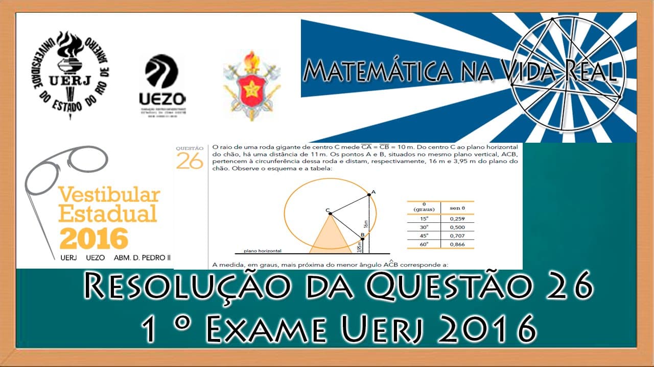 Thumbnail: Resolução Questão 26 - 1º Exame de Qualificação Uerj 2016