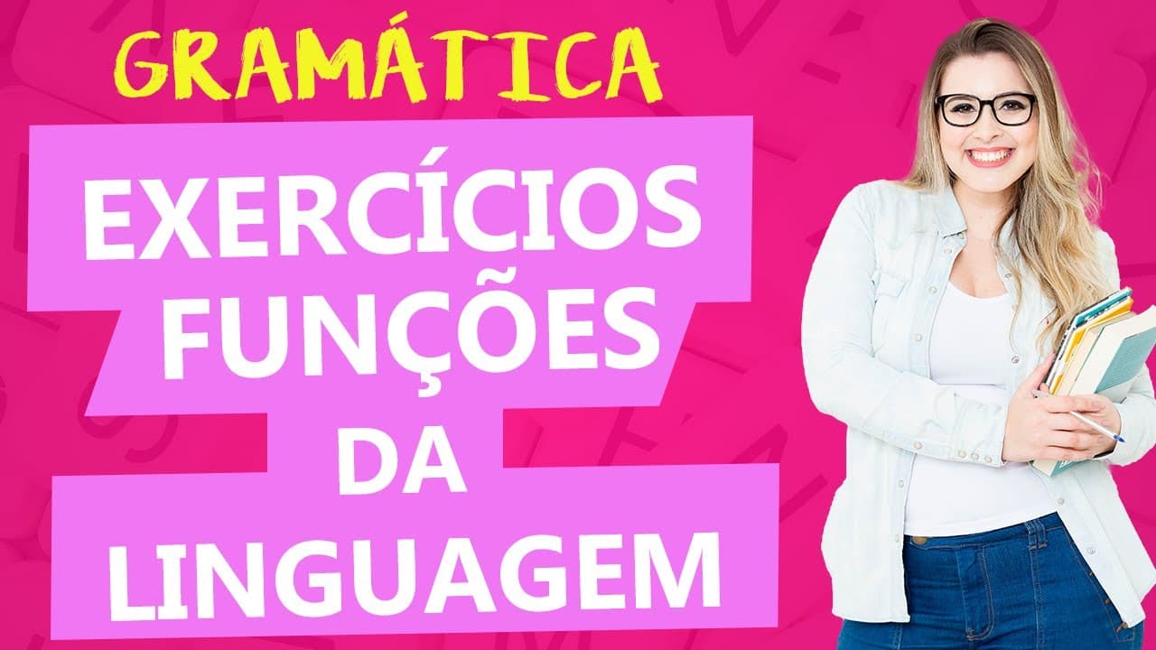 Thumbnail: FUNÇÕES DA LINGUAGEM: RESOLUÇÃO DETALHADA DE EXERCÍCIOS - Aula 8 - Profa. Pamba - Estilística