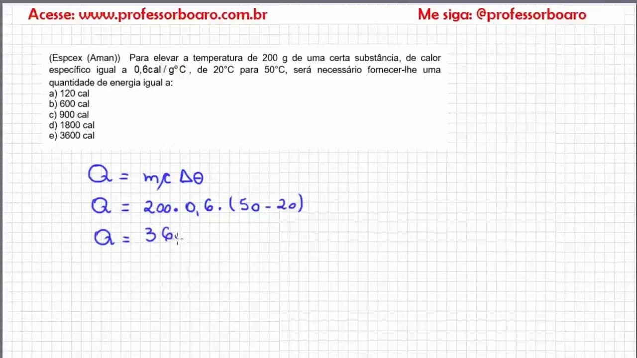 Thumbnail: EXERCÍCIOS PARA REVISÃO DE FÍSICA - Café com o Professor Boaro.