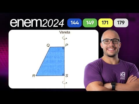 Thumbnail da aula: Questão 144 - Caderno Azul | Geometria Espacial | MATEMÁTICA ENEM 2024