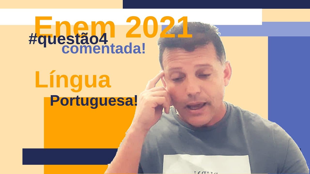Thumbnail: Enem: questão comentada de portuguesa. Compreensão de texto.