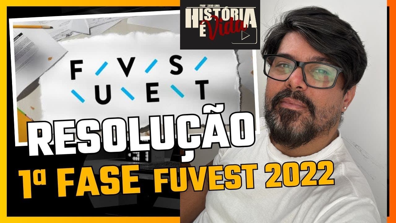 Thumbnail: Live Resolução - Fuvest 1º Fase (2022)