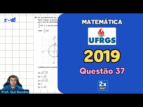 Thumbnail da aula: Resolução Matemática UFRGS 2019 - Questão 37 | Matemática em Dobro