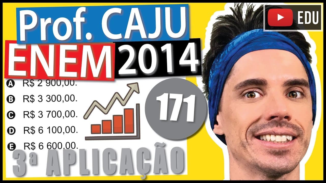 Thumbnail: [ENEM 2014 3Ap] 171 📓 ÁLGEBRA Em Economia, costuma-se representar o consumo mensal C de uma família