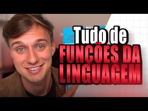 Thumbnail da aula: TUDO de FUNÇÕES DA LINGUAGEM para o ENEM (TODO ANO CAI!)