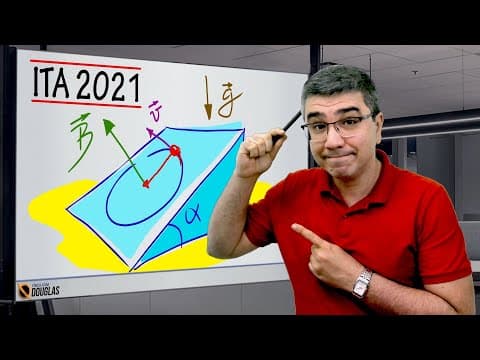 Thumbnail da aula: ITA 2021 FASE 2 PLANO INCLINADO E MAGNETISMO