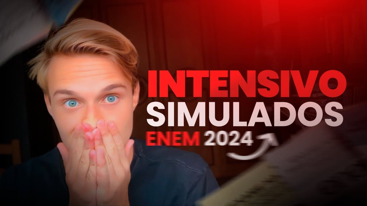 Thumbnail: GUIA INTENSIVO DE SIMULADOS ENEM 2024 (CRONOGRAMA GRÁTIS)