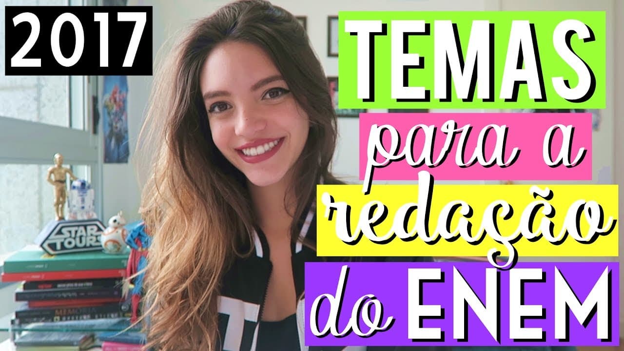 Thumbnail: TEMAS PARA A REDAÇÃO DO ENEM 2017 (parte 1) - Débora Aladim