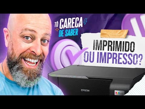 Thumbnail da aula: Impresso x Imprimido - Você sabe QUAL O CERTO? | Tô Careca de Saber [Professor Noslen]