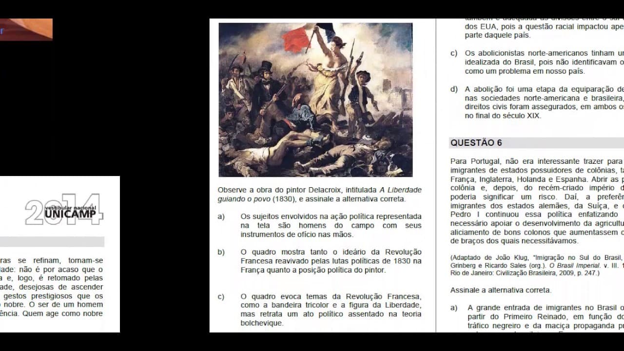 Thumbnail: unicamp 2014 1 fase q1 6 história HD
